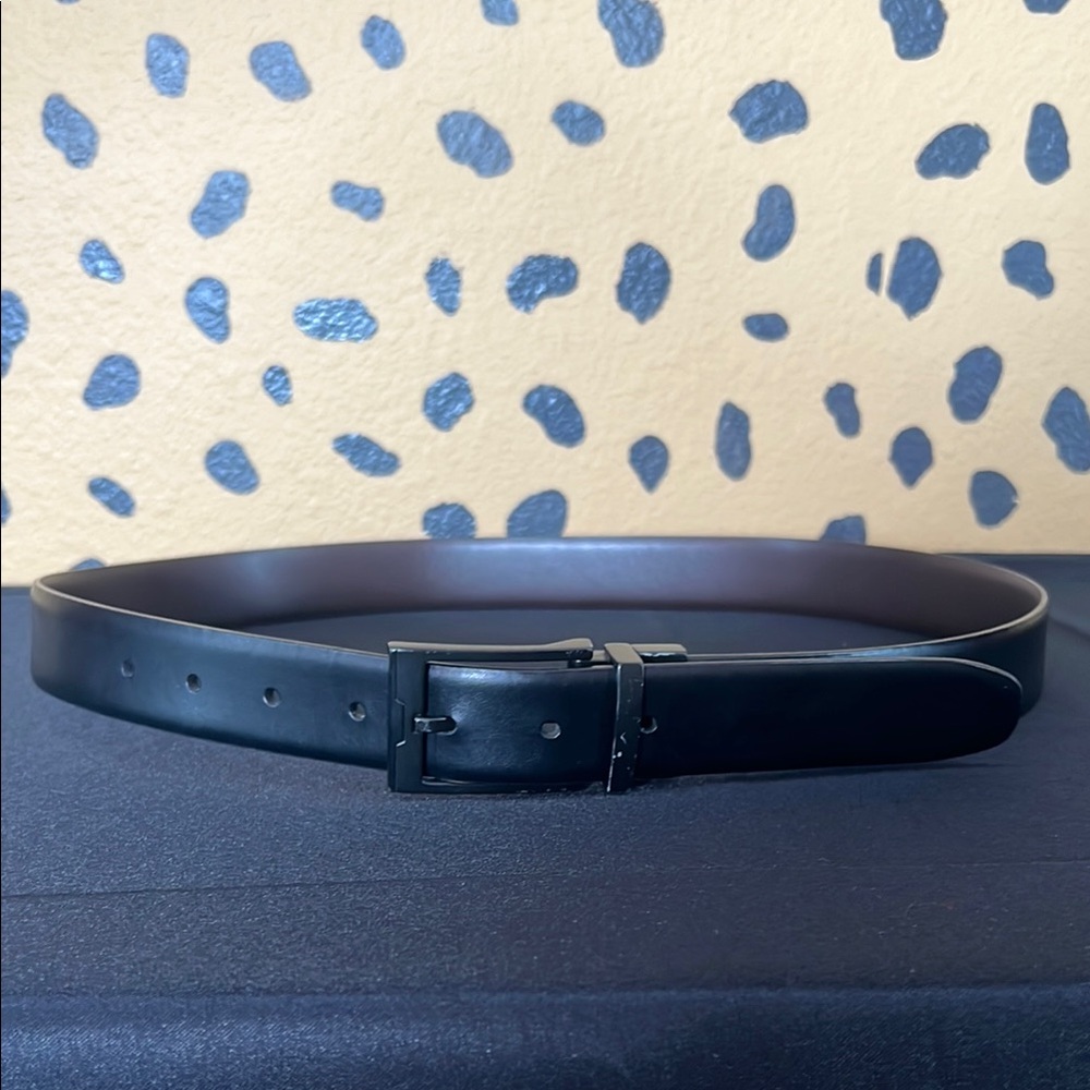 Men's Black Leather Belt